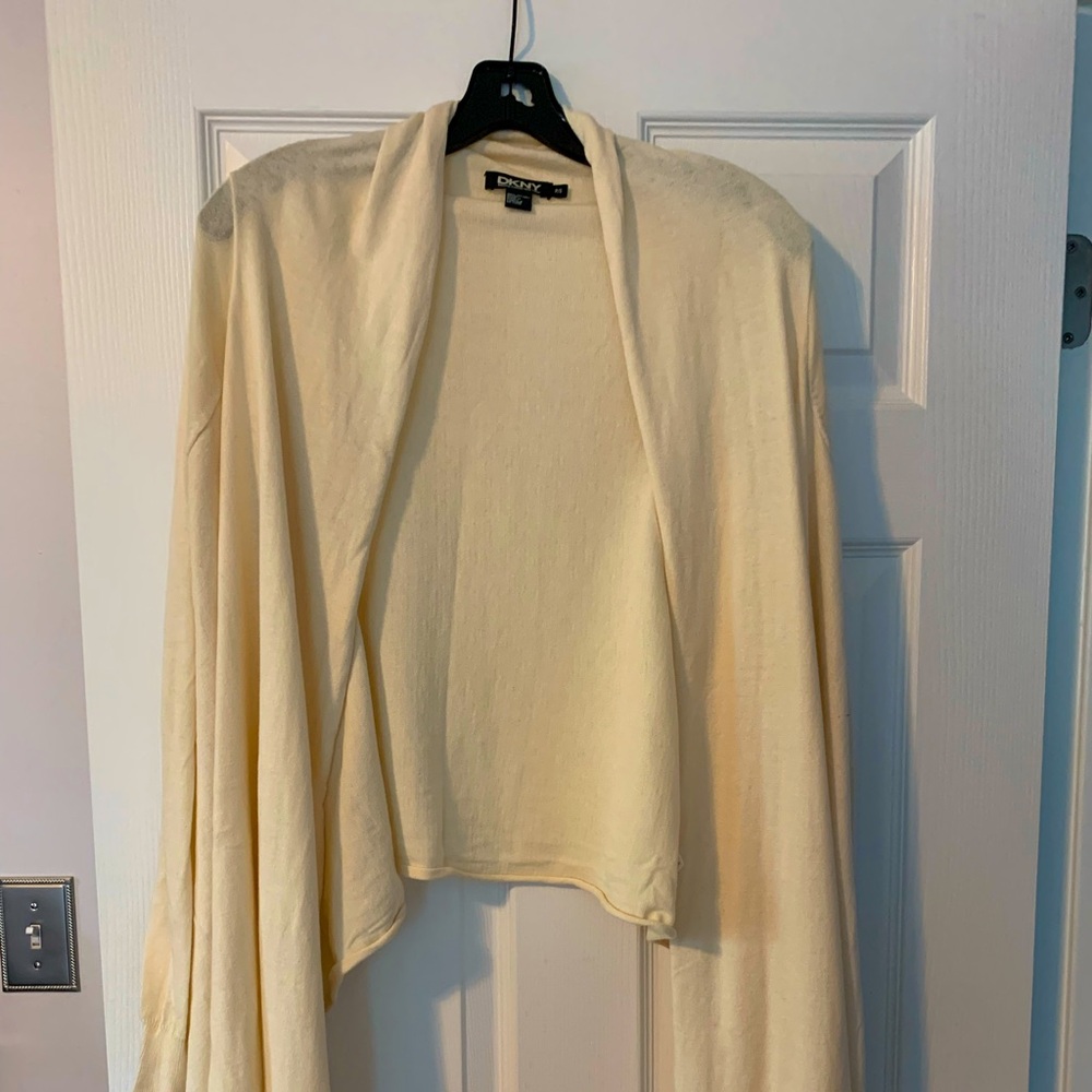 DKNY cream colored wrap